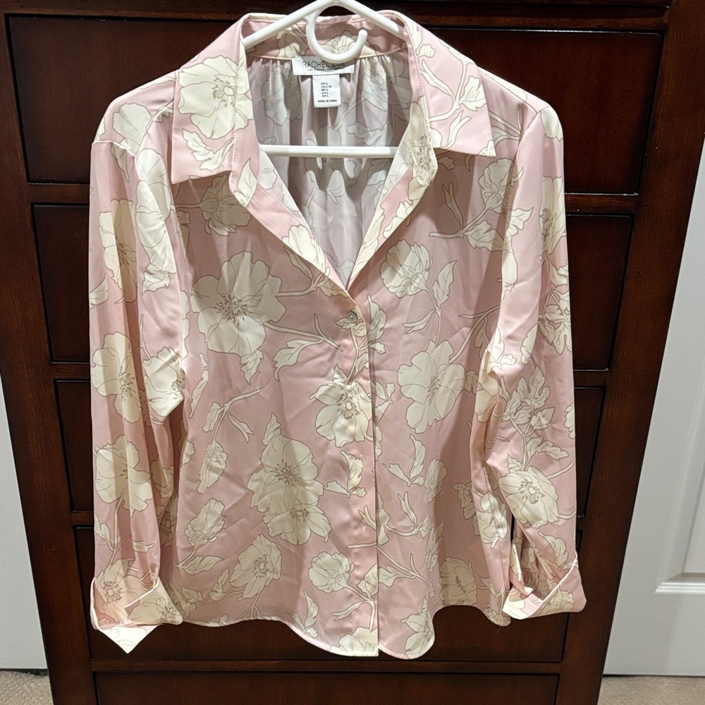 Rachel Zoe Blush and Cream Floral Top